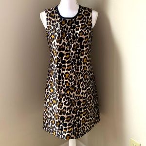 J. Crew Leopard Print Sleeveless Dress